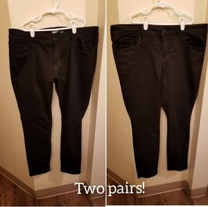 2 Pairs - Black Old Navy Pants